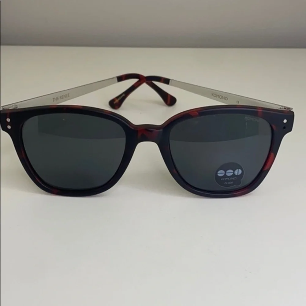 Komono New Renee Tortoise/Silver Sunglasses